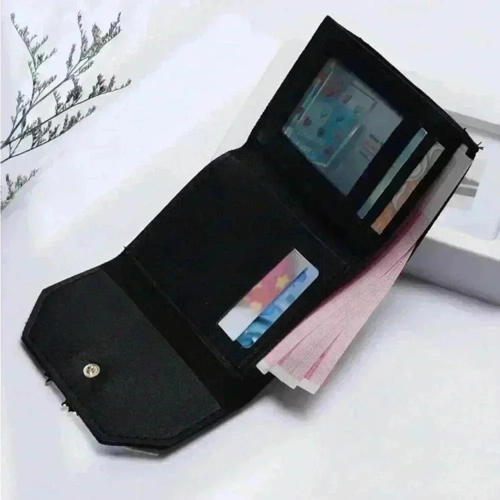 ⚠️Clearance🖤🎀Colorblock Black Ribbon Wallet / Cardholder - Picture 5 of 5